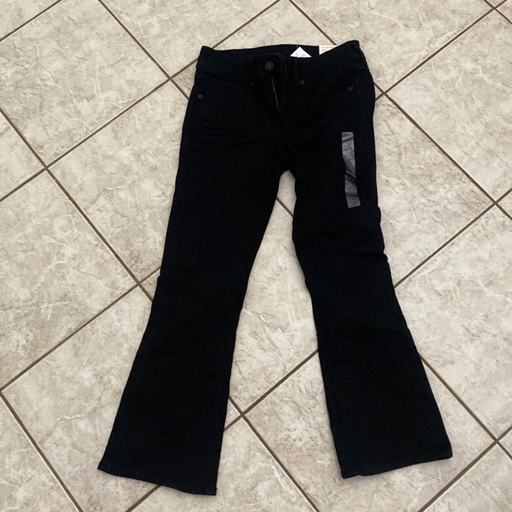 Black boot cut jeans